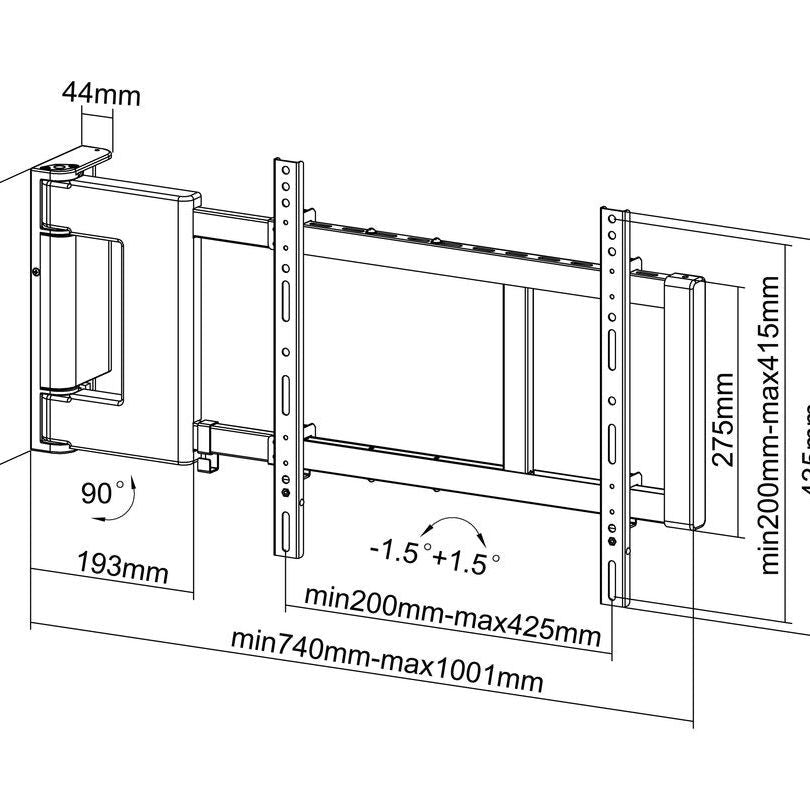 Multibrackets M Motorized Swing Mount Large