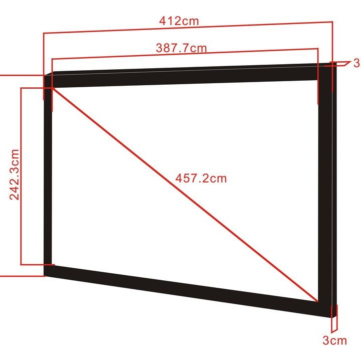 Multibrackets M 16:10 Framed Projection Screen 387,7x242,3, 180"