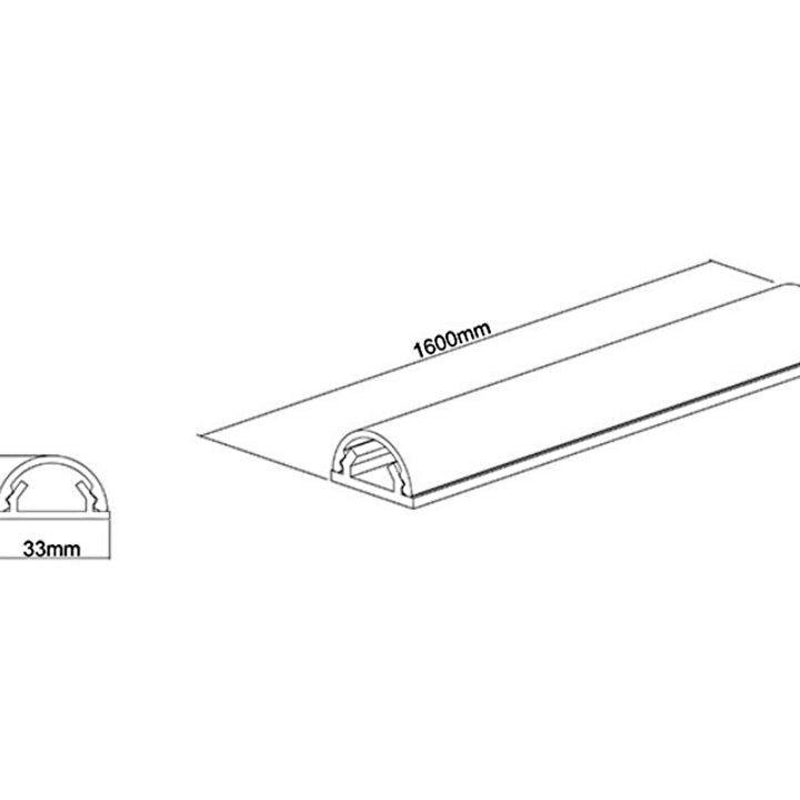 Multibrackets M Universal Cable Cover Aluminium 33mm-W 1600-L