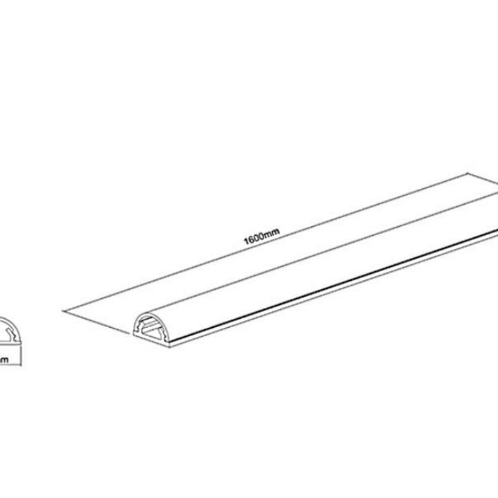 Multibrackets M Universal Cable Cover Black 18mm-W 1600-L