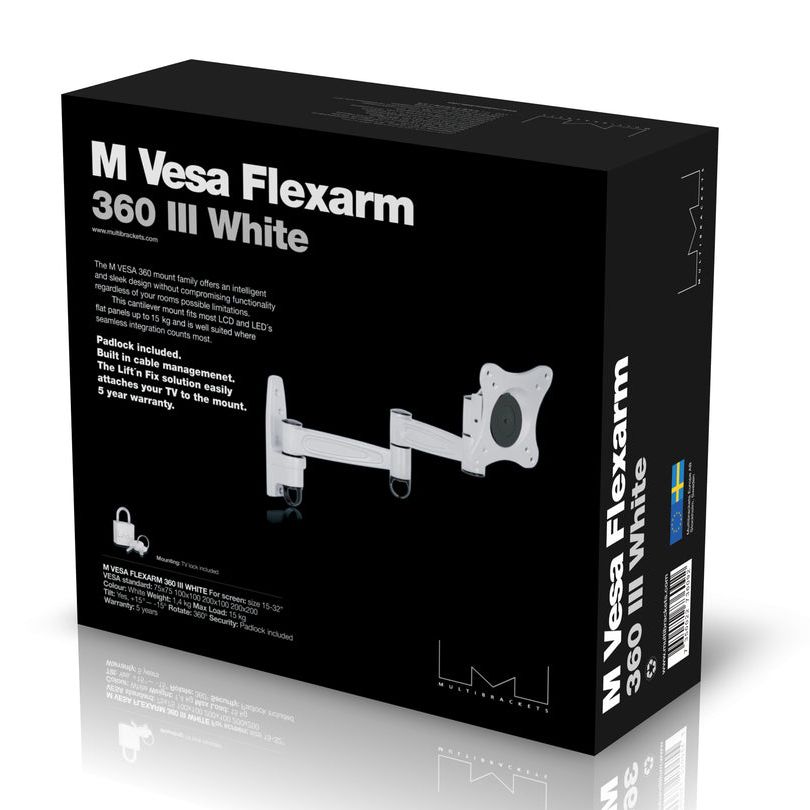Multibrackets M VESA Flexarm 360 III White 75 100 200
