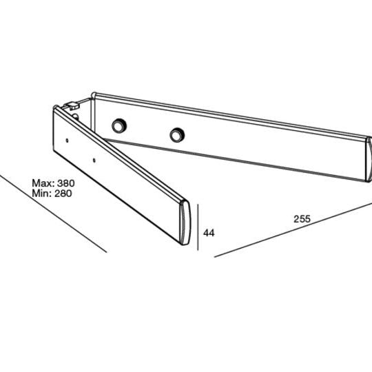 Multibrackets M Public Display Stand Frontshelf Black