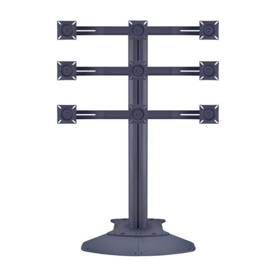 Multibrackets M Public Display Stand Triple Screen Mount 10"-24" Silver