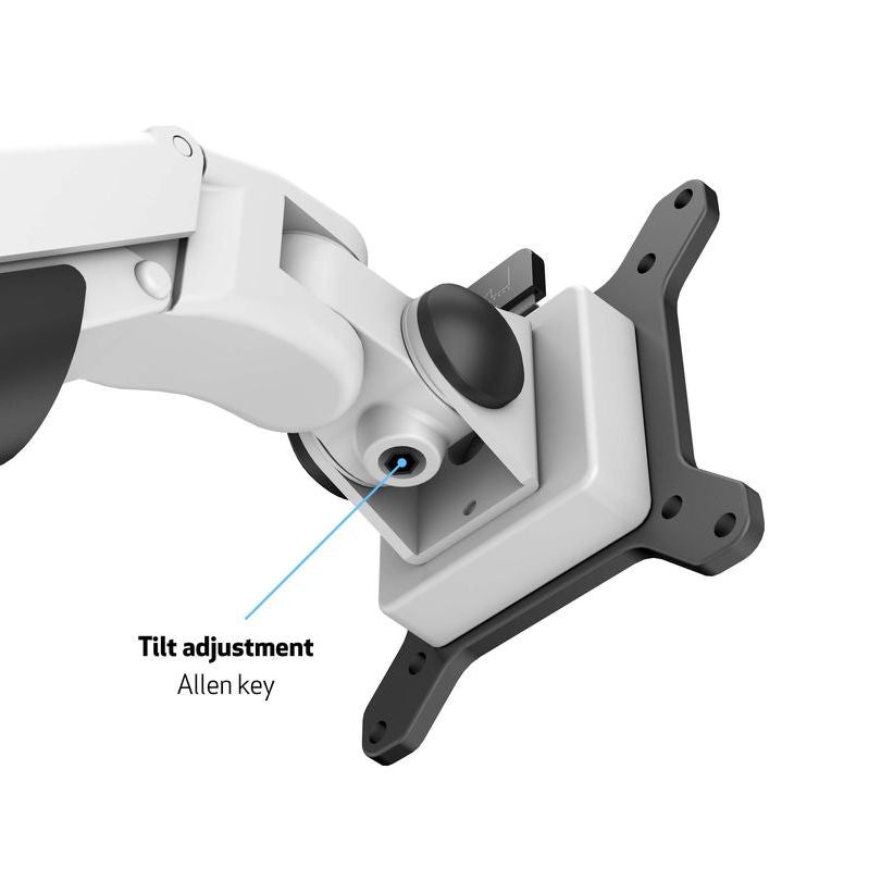 Multibrackets M VESA Gas Lift Arm Quad White
