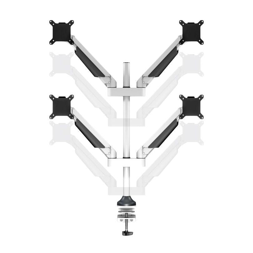 Multibrackets M VESA Gas Lift Arm Quad White