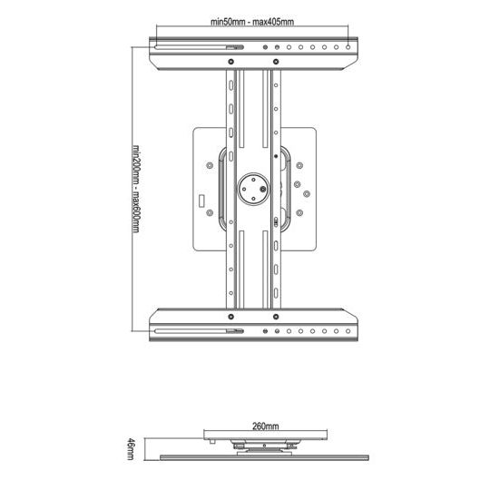 Multibrackets M Universal Digital Signage Wallmount Black