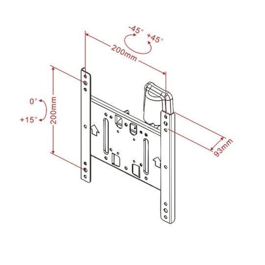Multibrackets M VESA Flexarm Tilt & Turn I Small