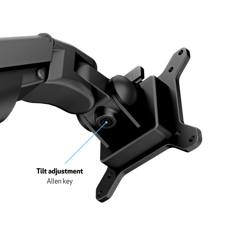Multibrackets M VESA Gas Lift Arm Desk or Wall Basic Black
