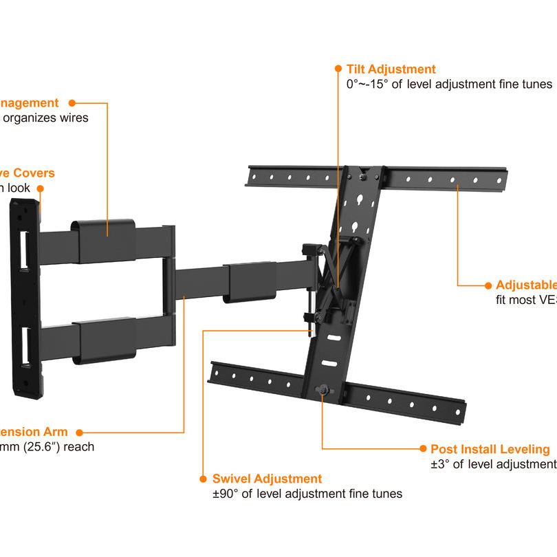 Multibrackets M VESA Flexarm Thin Black