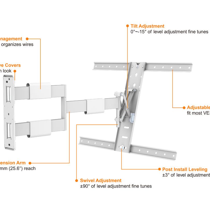 Multibrackets M VESA Flexarm Thin White