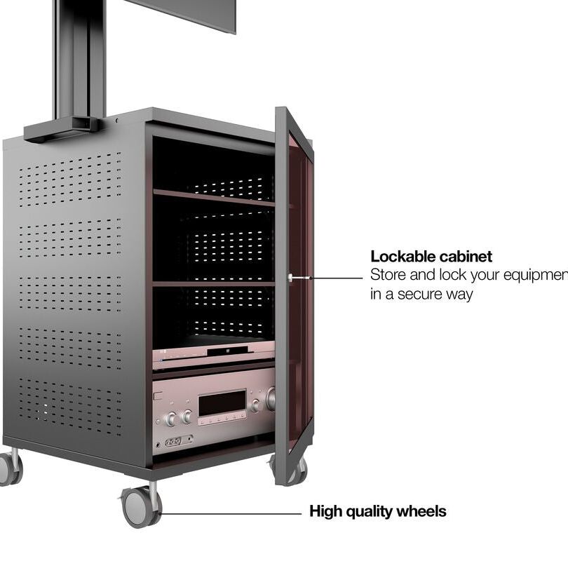 Multibrackets M Public Display Stand 180 Single MediaBox4 Black