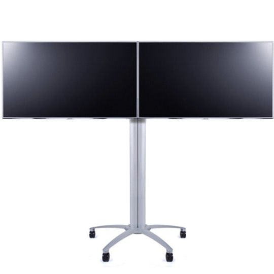 Multibrackets M Public Display Stand Dual Screen Mount 40-55" Silver