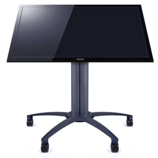 Multibrackets M Public Display Stand Pillar 70 Black, incl. 220V Power Rail