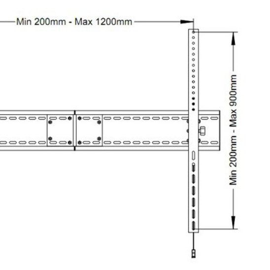 Multibrackets M Universal Tilt Wallmount SD MAX 1200x900