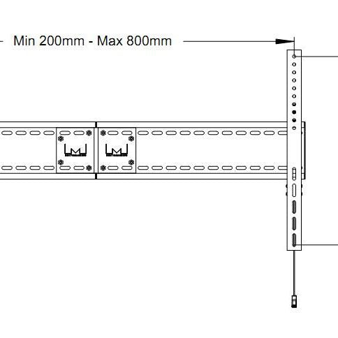 Multibrackets M Universal Fixed Wallmount SD MAX 800x600