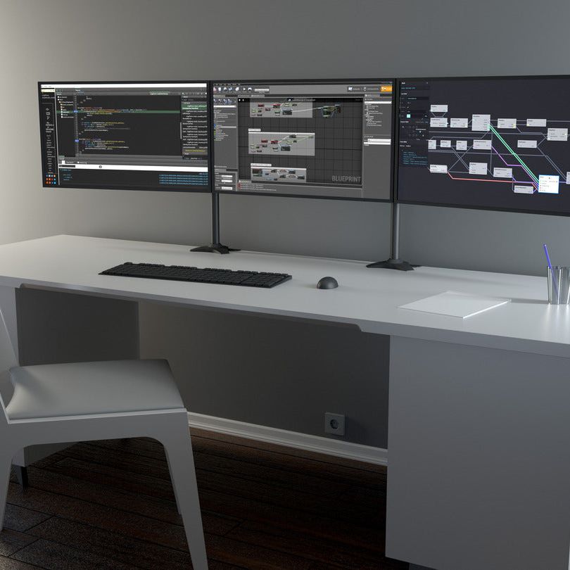 Multibrackets M VESA Desktopmount Triple Stand 24''-32''