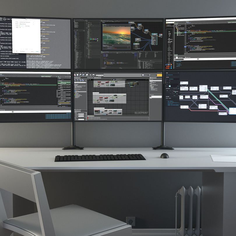 Multibrackets M VESA Desktopmount Triple Stand 24''-32'' Expansion Kit