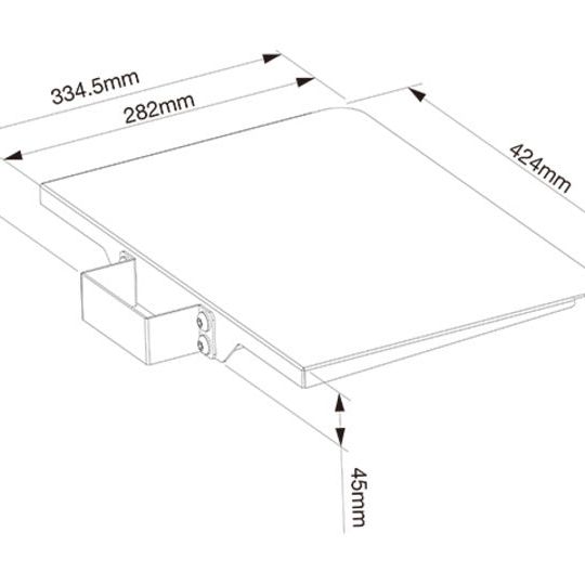 Multibrackets M Tilt & Roll Codec Shelf