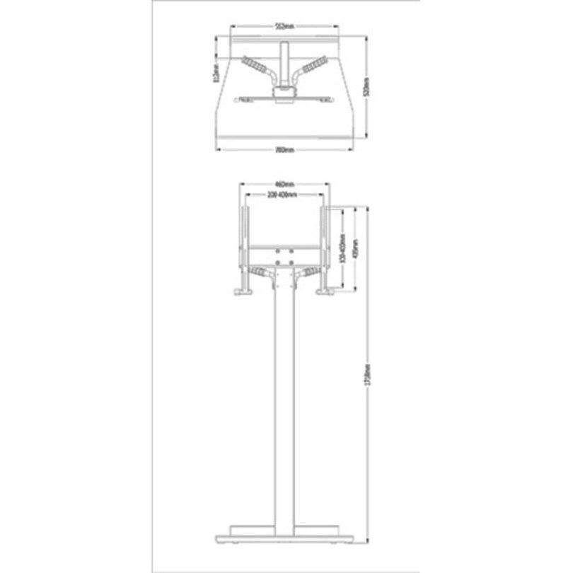 Multibrackets M Tilt & Roll Floorstand