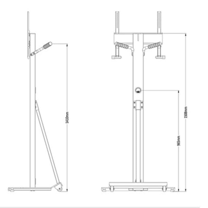 Multibrackets M Tilt & Roll Floorstand