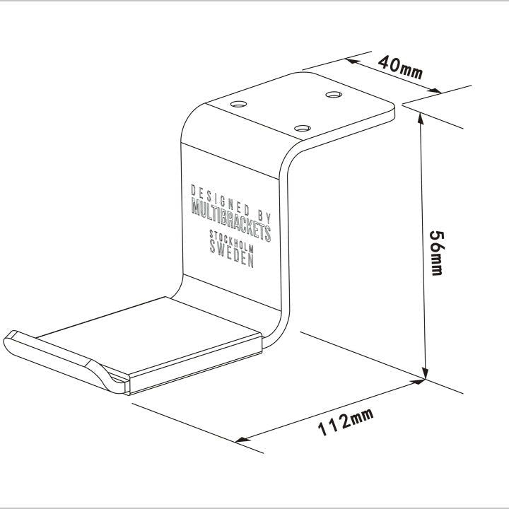 Multibrackets M Headset Holder Desk Black