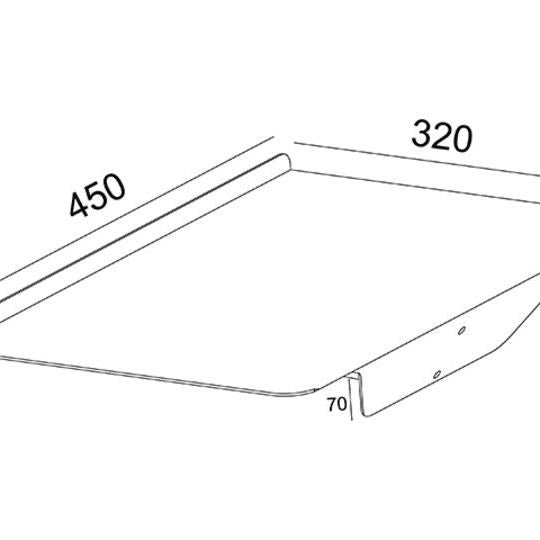 Multibrackets M A3 Brochure Shelf Public Display Stand Silver