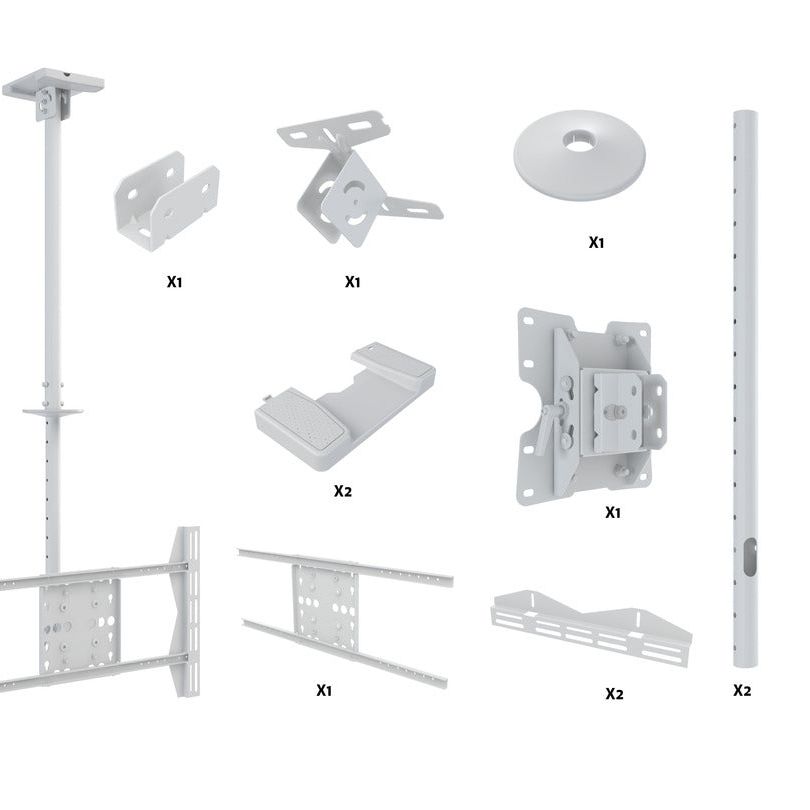 Multibrackets M Public Ceilingmount Large Single White 3000