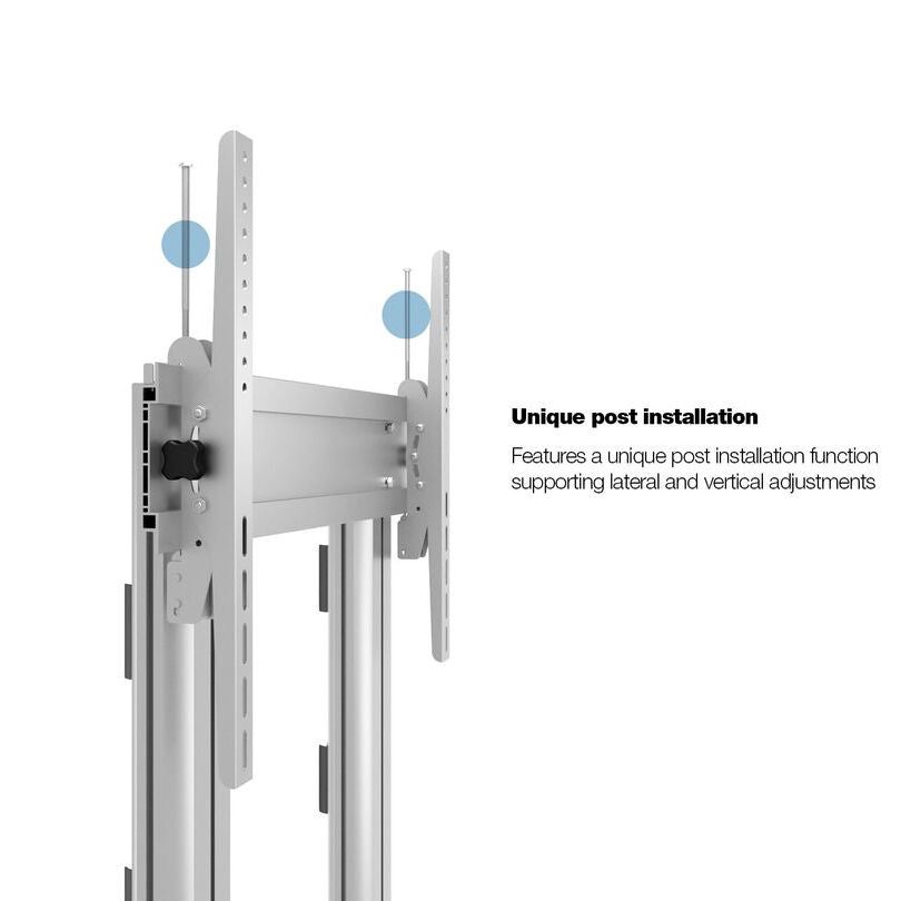 Multibrackets M Public Display Stand 210 Dual Pillar Floorbase Silver