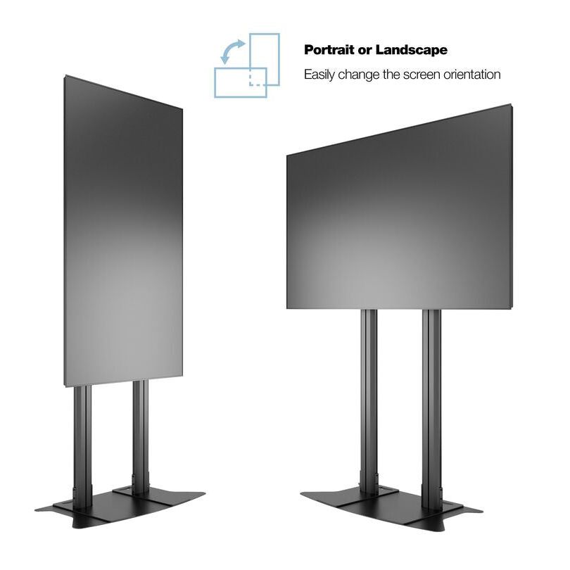 Multibrackets M Public Display Stand 210 Dual Pillar Floorbase Black