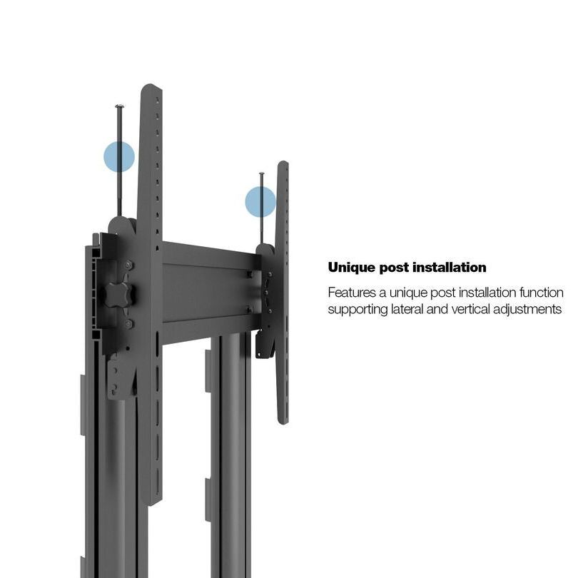 Multibrackets M Public Display Stand 210 Dual Pillar Floorbase Black