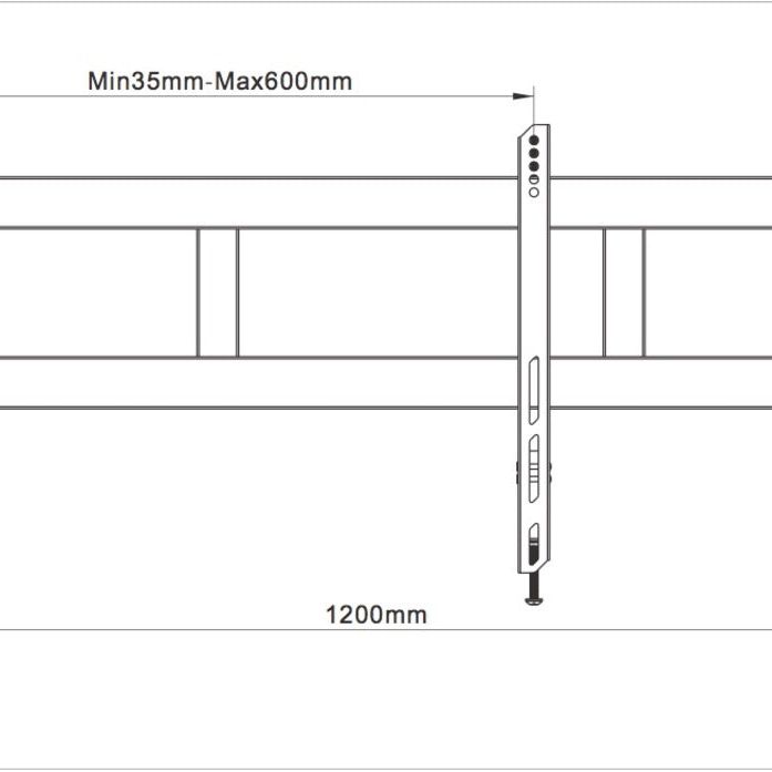Multibrackets M Universal Swing Arm 180 Degrees Large Black