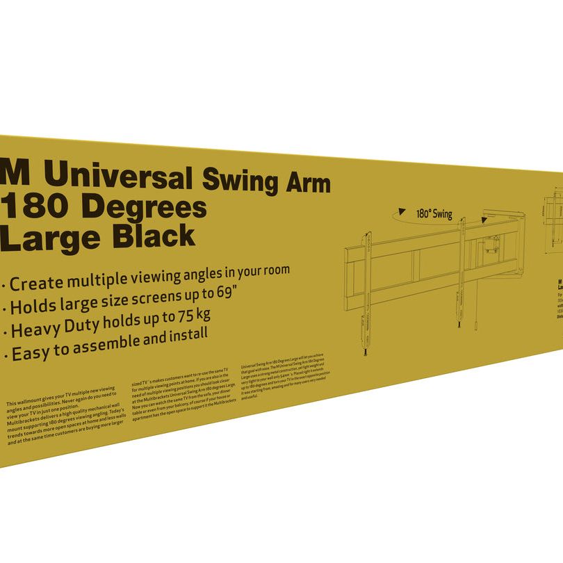 Multibrackets M Universal Swing Arm 180 Degrees Large Black