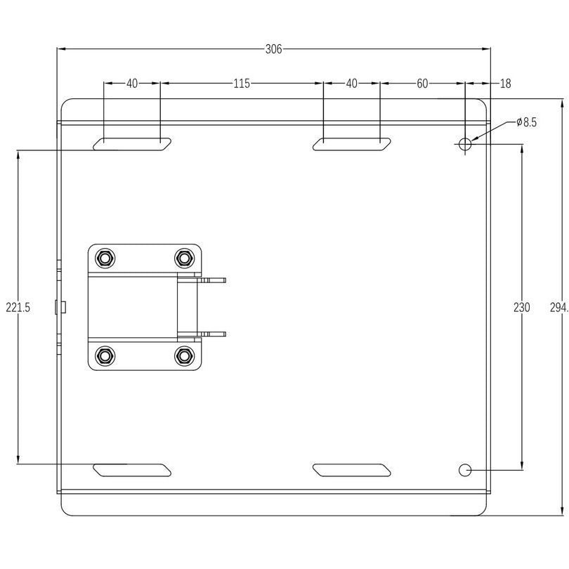 Multibrackets M Universal Swing Arm 180 Degrees x Large Black