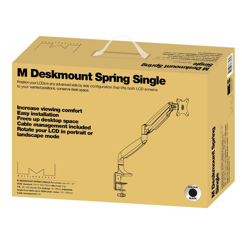 Multibrackets M Deskmount Gas Spring Single Black