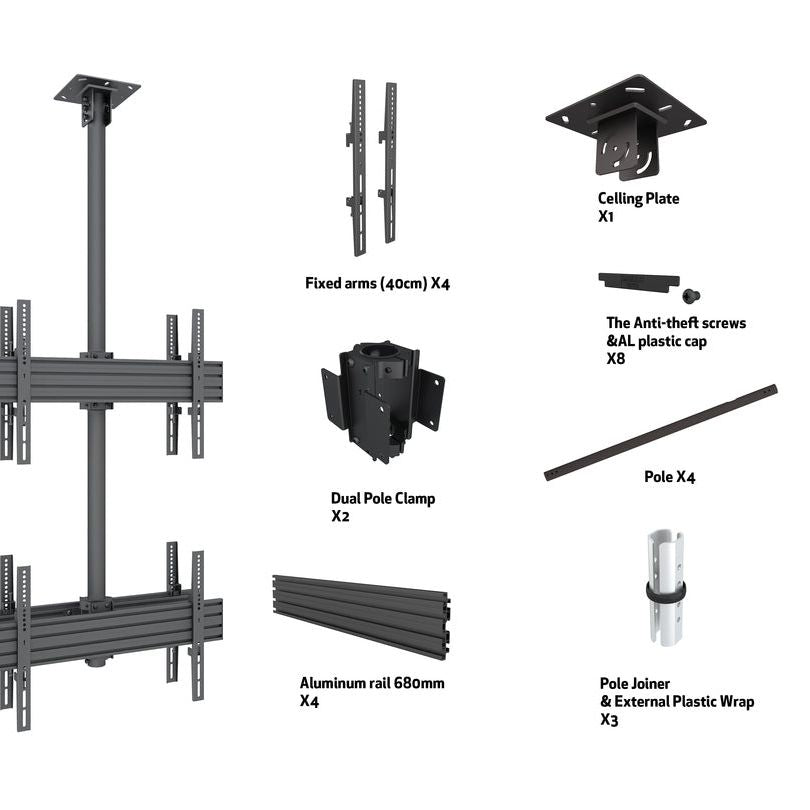 Multibrackets M Ceiling Mount Pro MBC2U2
