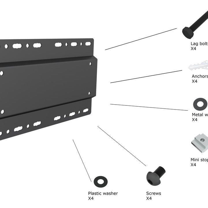 Multibrackets M Pro Series - Wallmount Plate Large