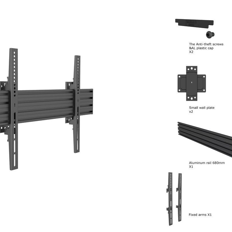 Multibrackets M Wallmount Pro MBW1U Fixed Black