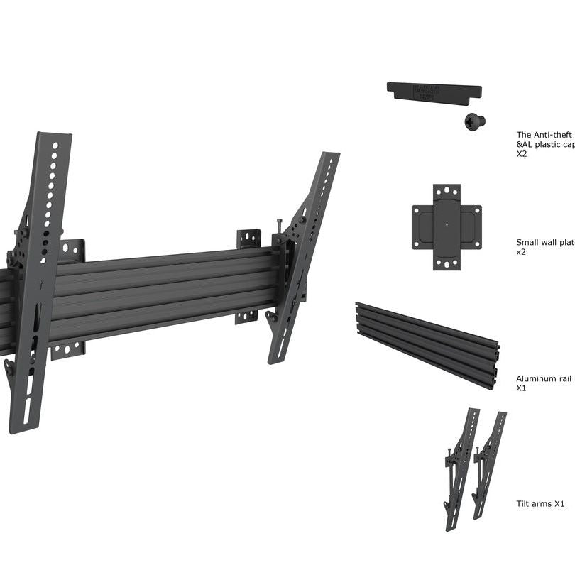 Multibrackets M Wallmount Pro MBW1U Tilt Black