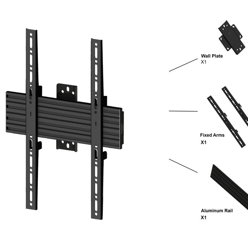 Multibrackets M Wallmount Pro MBSTH1UP 200x600 Fixed Black