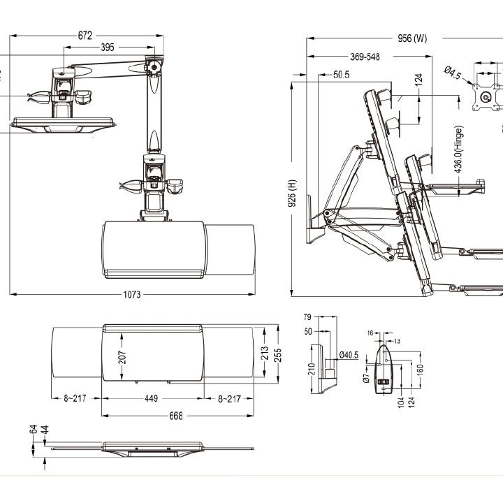 Multibrackets M Workstation Arm Single
