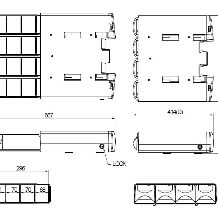 Multibrackets M Workstation Cart Drawer IIII