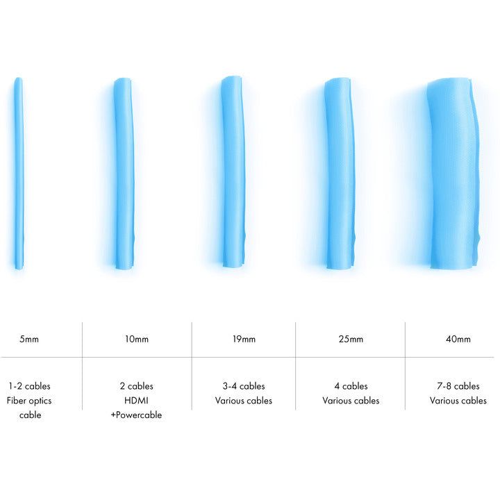 Multibrackets M Universal Cable Sock Self Wrapping 5mm Blue 25m