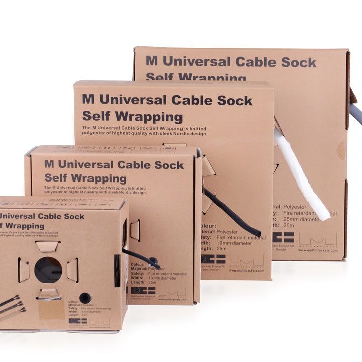 Multibrackets M Universal Cable Sock Self Wrapping 5mm Blue 25m