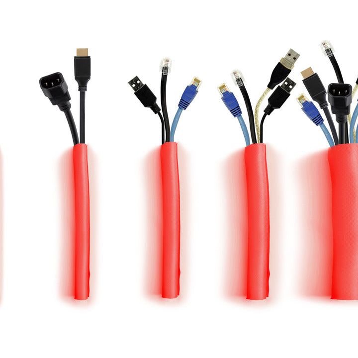 Multibrackets M Universal Cable Sock Self Wrapping 10mm Red 25m