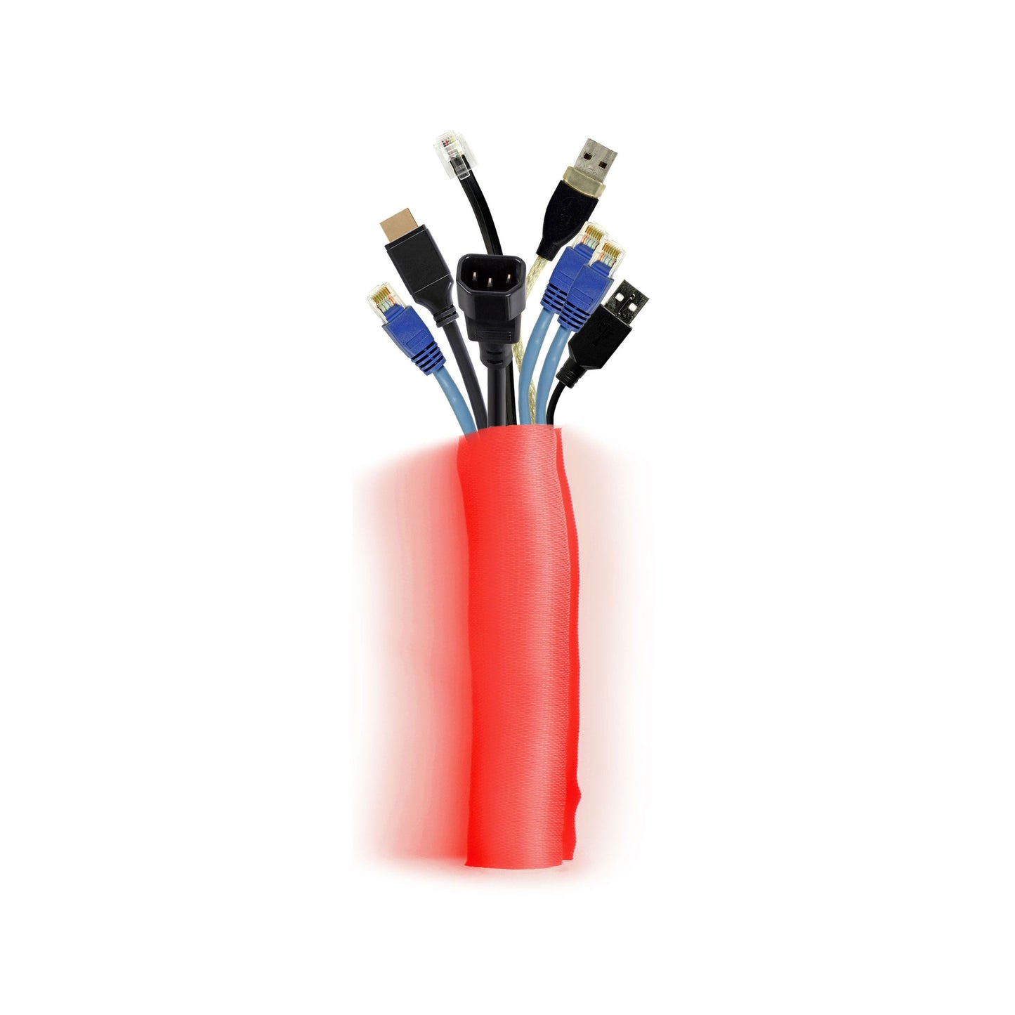 Multibrackets M Universal Cable Sock Self Wrapping 40mm Red 25m