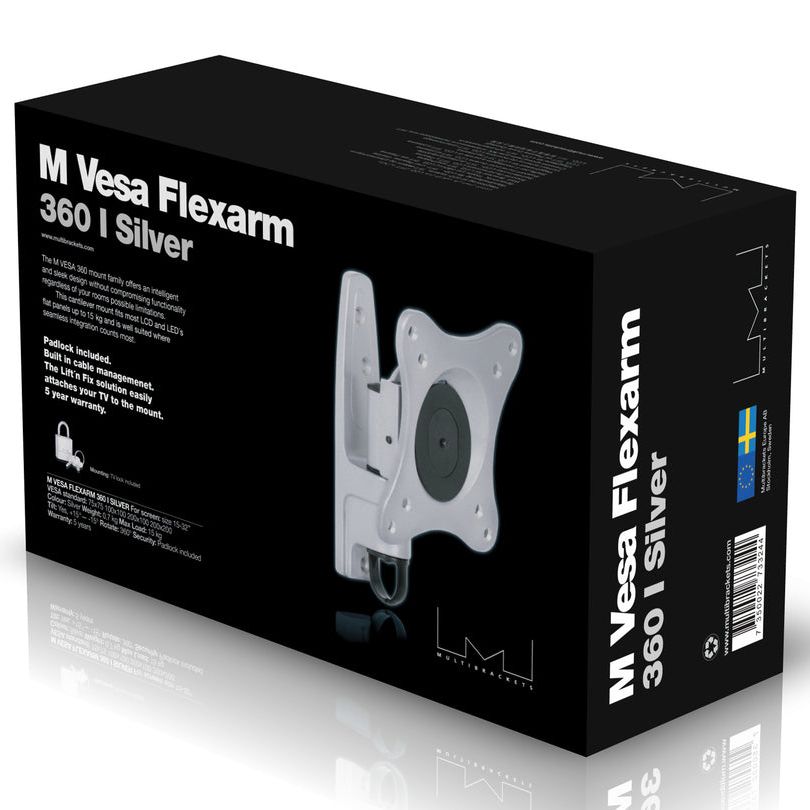 Multibrackets M VESA Flexarm 360 I Silver 75 100 200