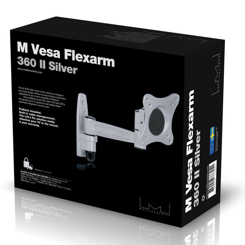 Multibrackets M VESA Flexarm 360 II Silver 75 100 200