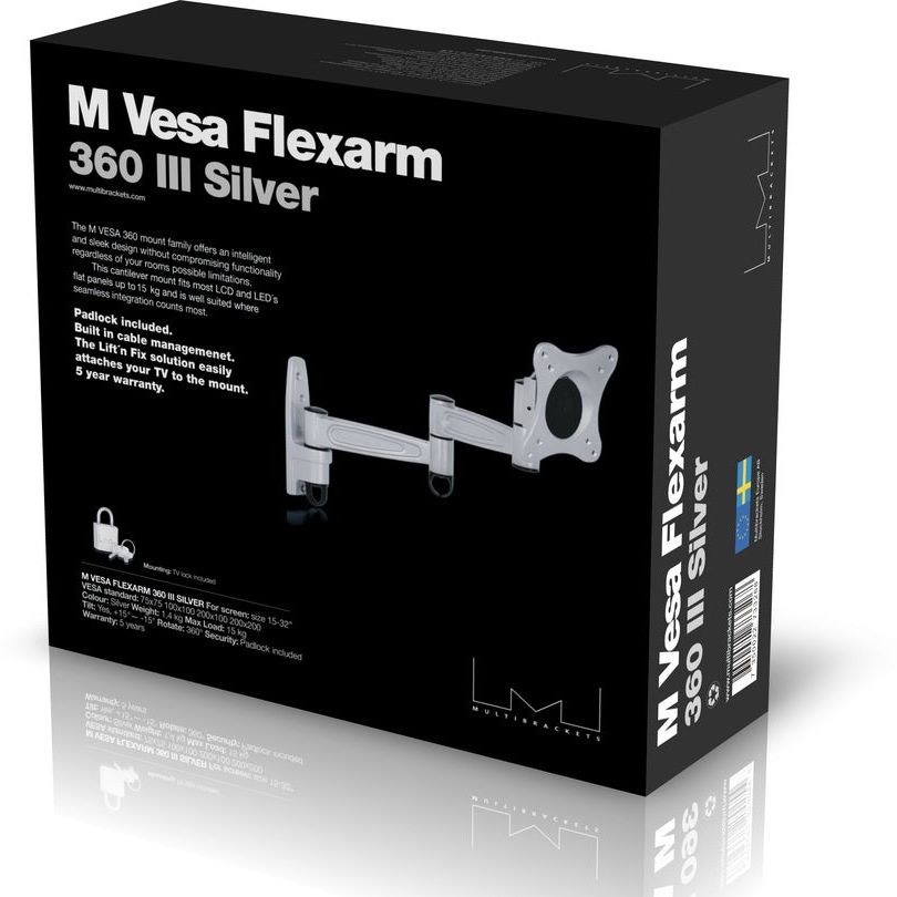 Multibrackets M VESA Flexarm 360 III Silver 75 100 200