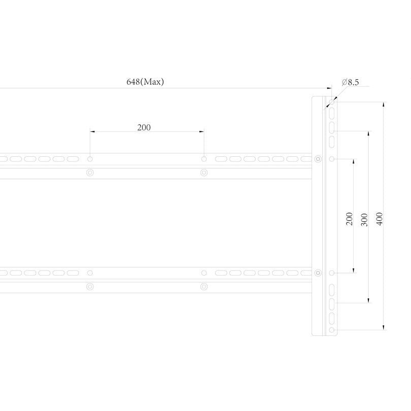 Multibrackets M VESA Extension Kit Full Motion 600x400