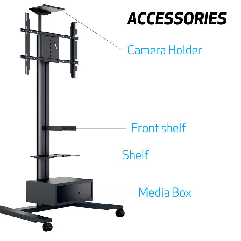 Multibrackets M Public Display Stand 180 HD Single Black